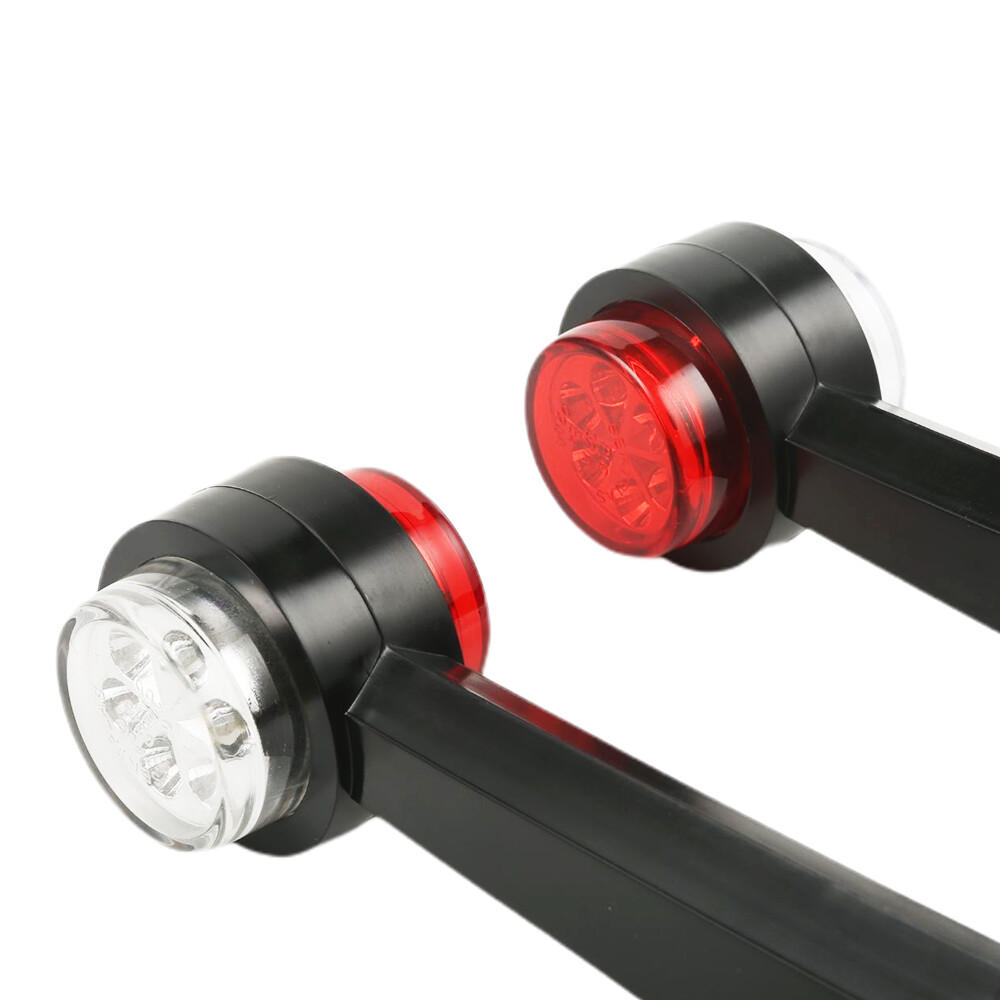 2×8-Led Side Marker Lights Stalk Outline CARAVAN Lamp Trailer Truck 12/24V
