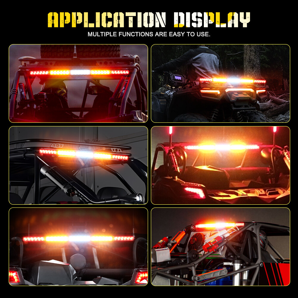 COLIGHT 30 Inch Rear Chase LED Light Bar w/ Brake Running For Yamaha YXZ1000R