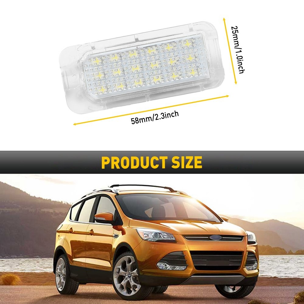 For Explorer Ford Fusion Escape White Expedition LED 18-SMD Plate License Lights