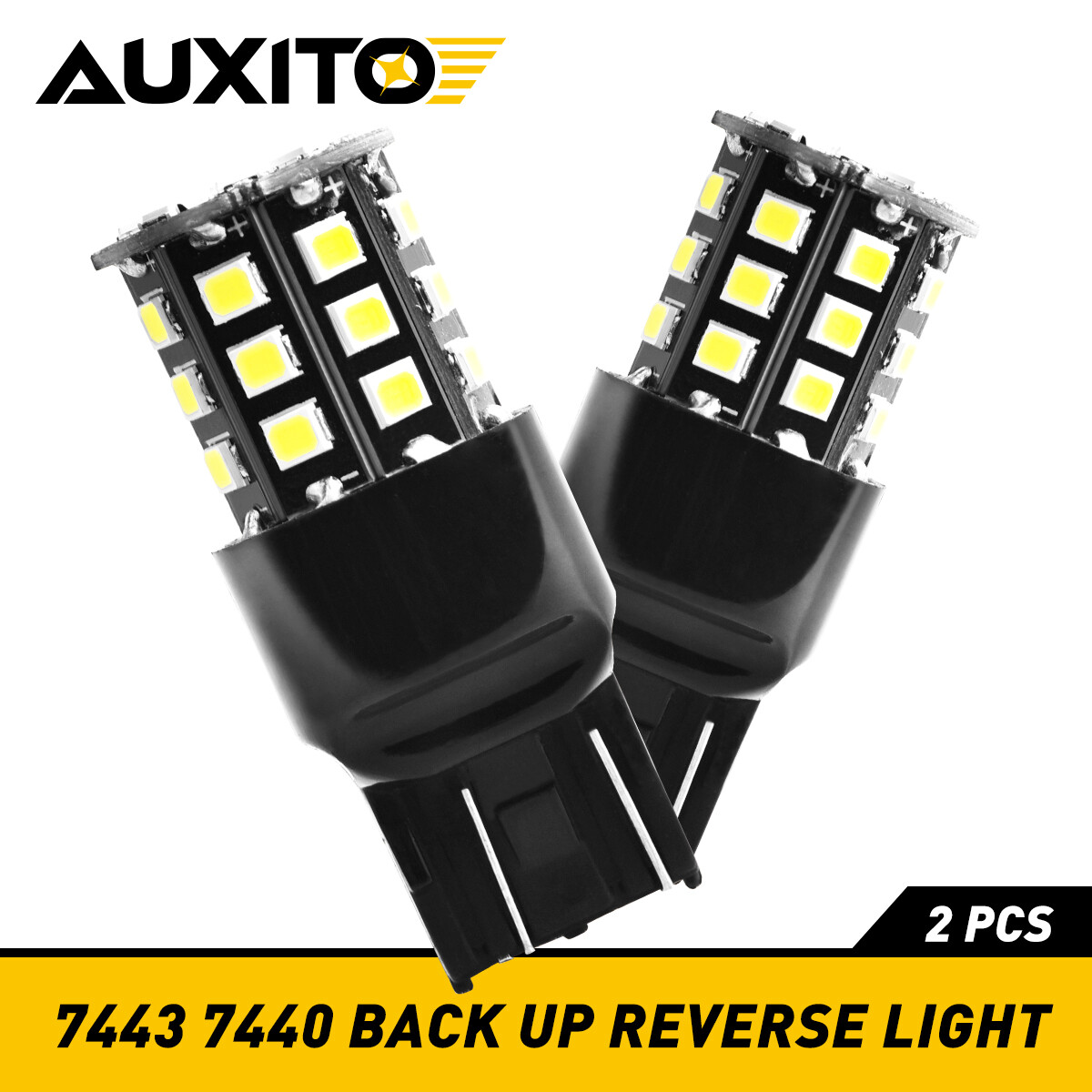 AUXITO 7443 7440 T20 LED White 6000K Reverse Turn signal DRL Parking Light Bulb