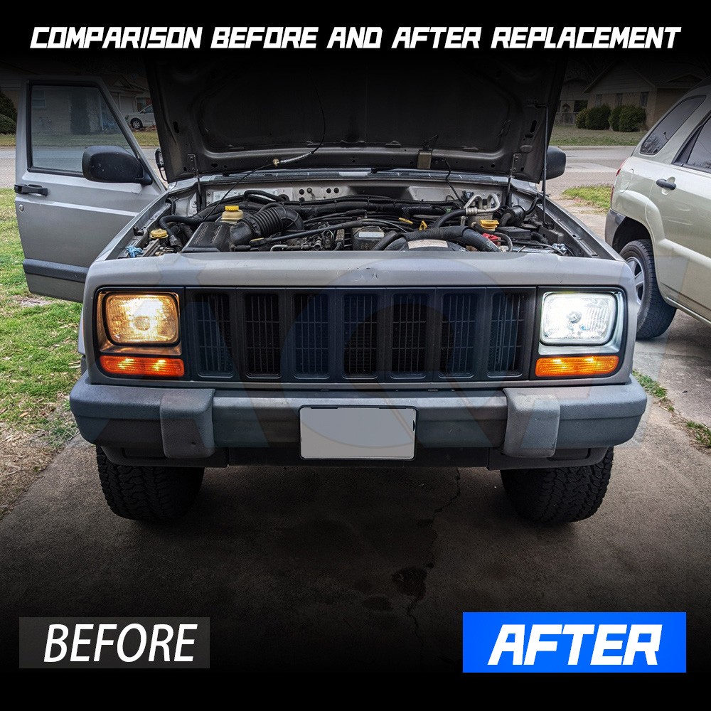 7×6″inch LED Headlights High-Low DRL Sealed 5X7″ For Chevrolet G20 1981-1995