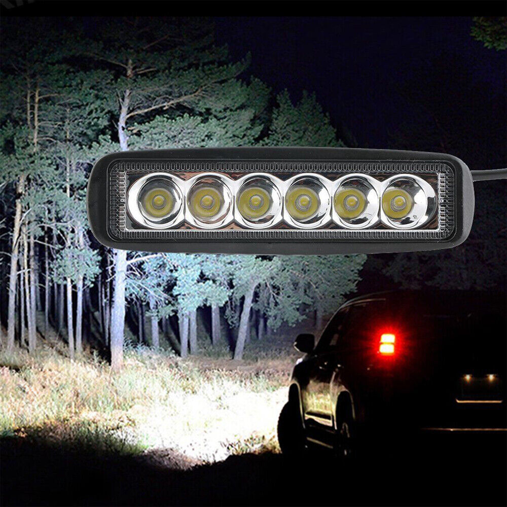 2x 6inch 48W LED Work Light Bar Spot Pods Fog Lamp Offroad SUV ATV Driving Truck