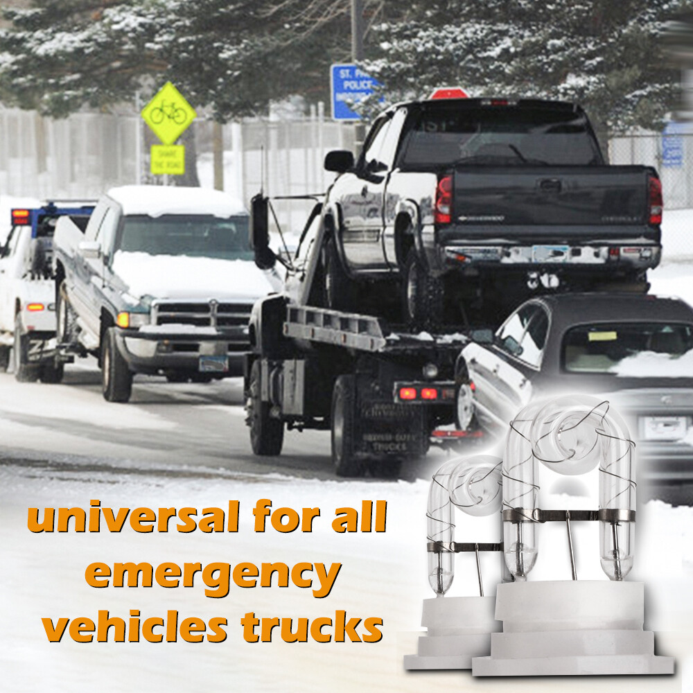 8 PACK HID Hazard Strobe Lights Kit White Emergency Warning Hideaway Driving