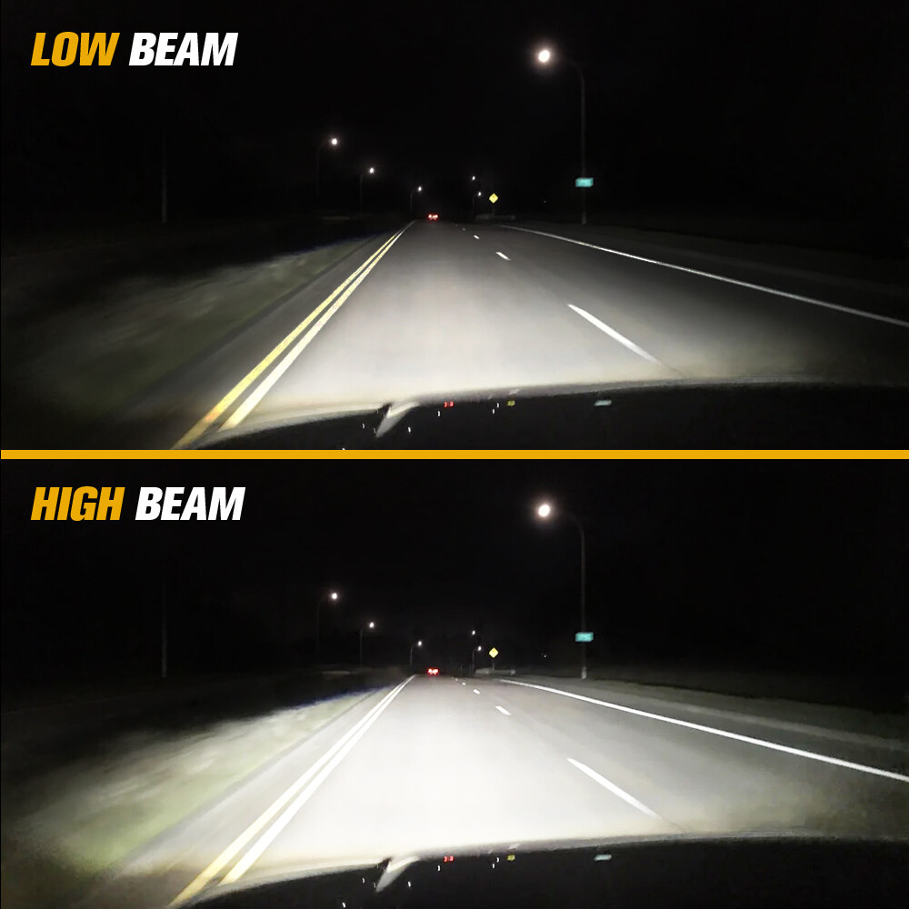 2PCS 4X6“ LED Work Lights Hi/Low Lamp Driving DRL Headlight + Mounting Brackets