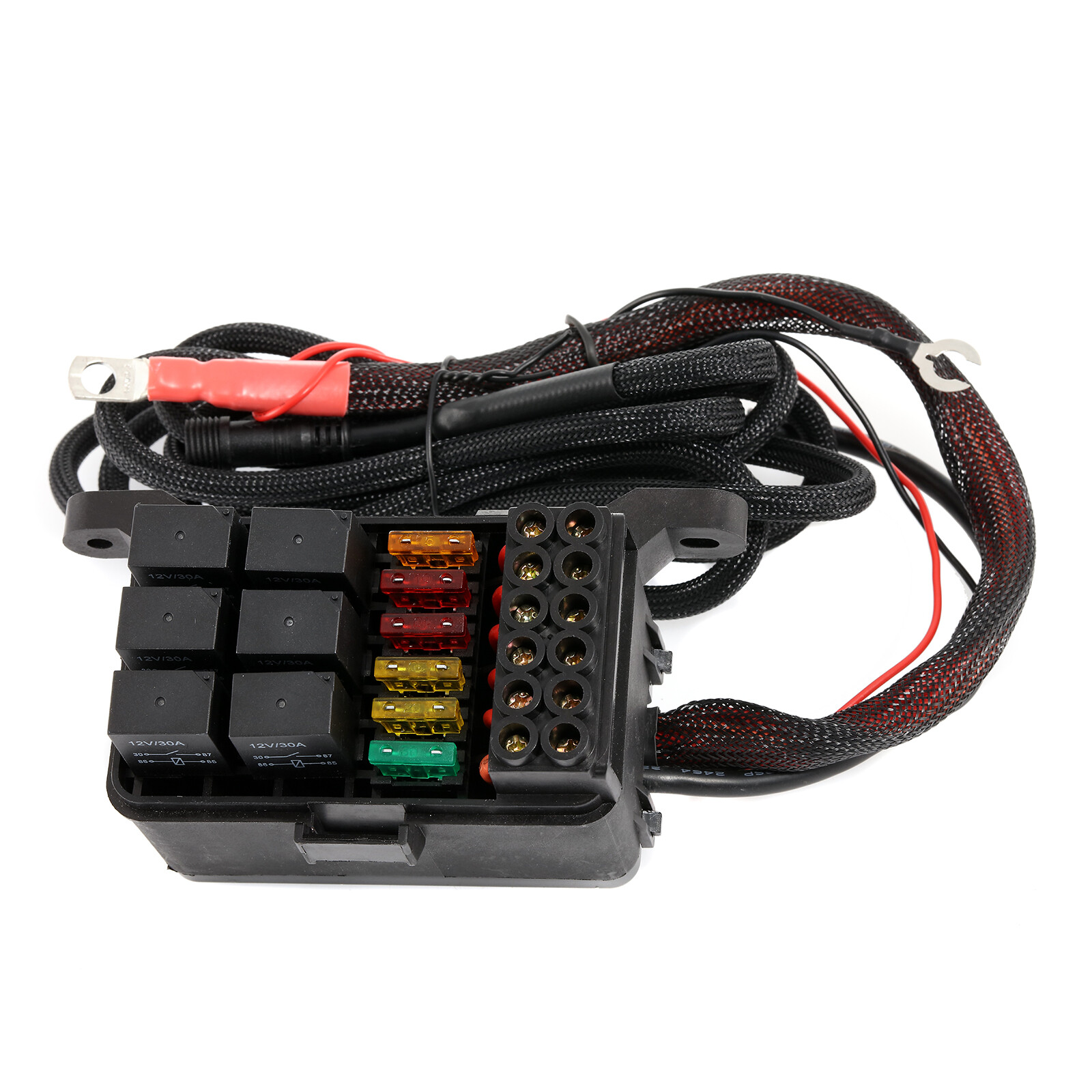 AUXBEAM Pickup 6 Gang 720W LED Work Light Control Switch Panel Relay System Blue