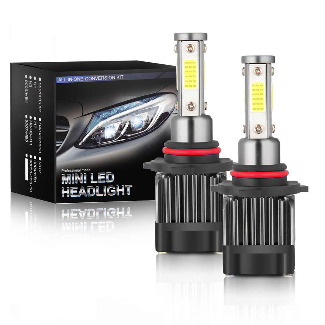 9005 Front LED Headlight Super Bright Bulbs White 30000LM High/Low Beam HB3_