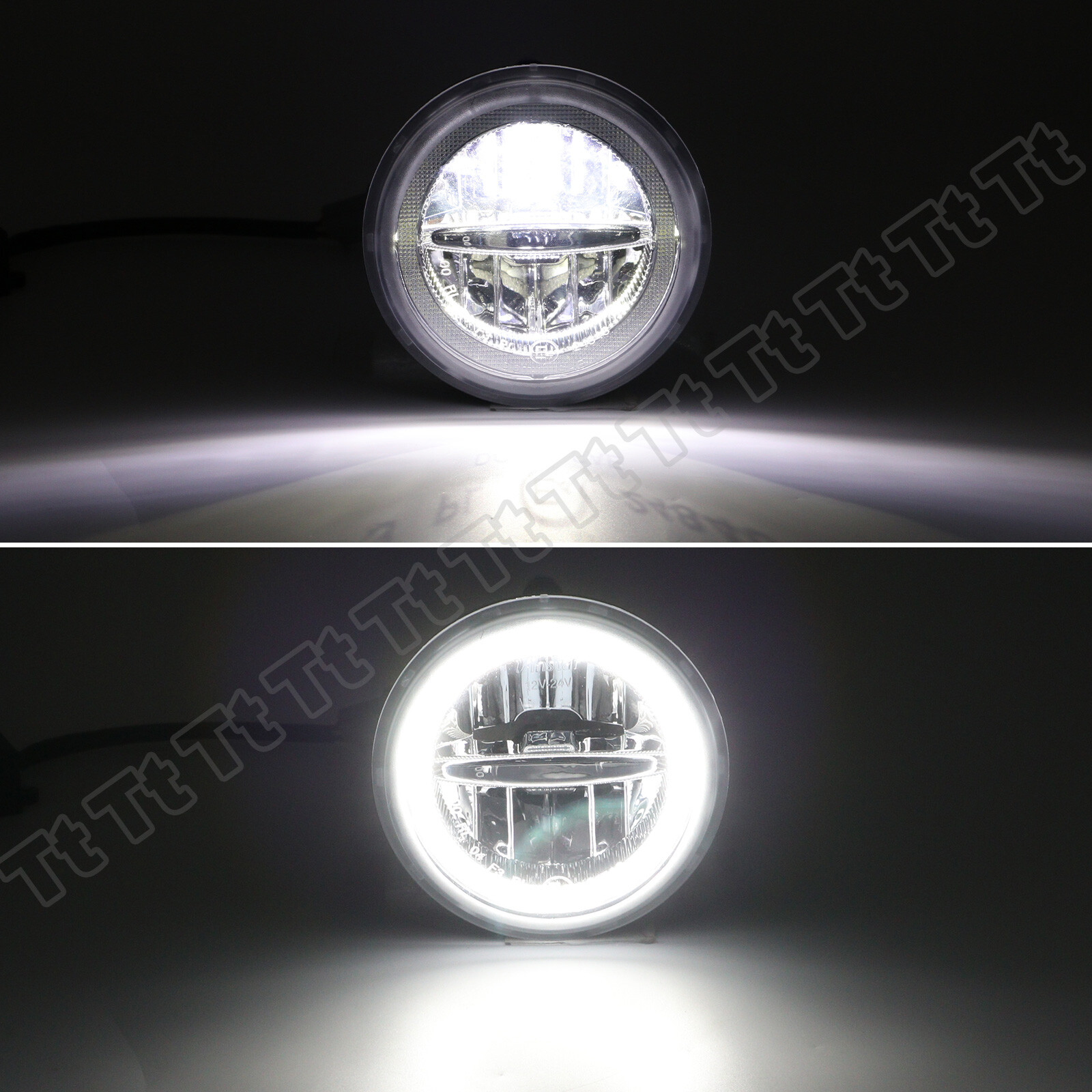 For 03-2009 Hummer H2 LED Halo Ring DRL Driving Fog Daytime Running Light Lamp A