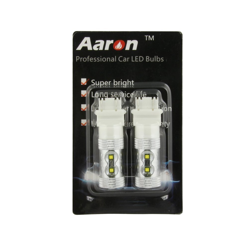 2Pcs 6000K Pure White 60W 3157 (3156 3056 3057) Super Bright XB-D CREE LED