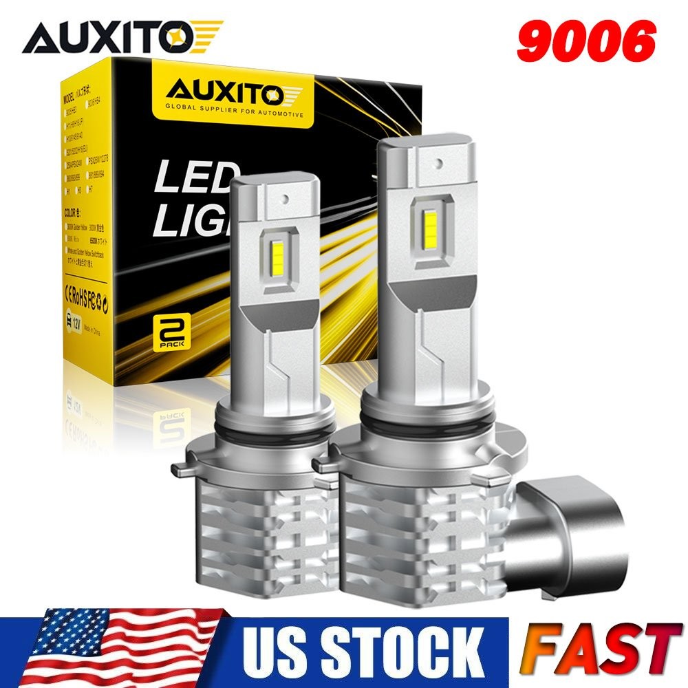 9006 LED Headlight Kit High Low Beam Bulbs Super Bright 6500K White 20000LM EAG