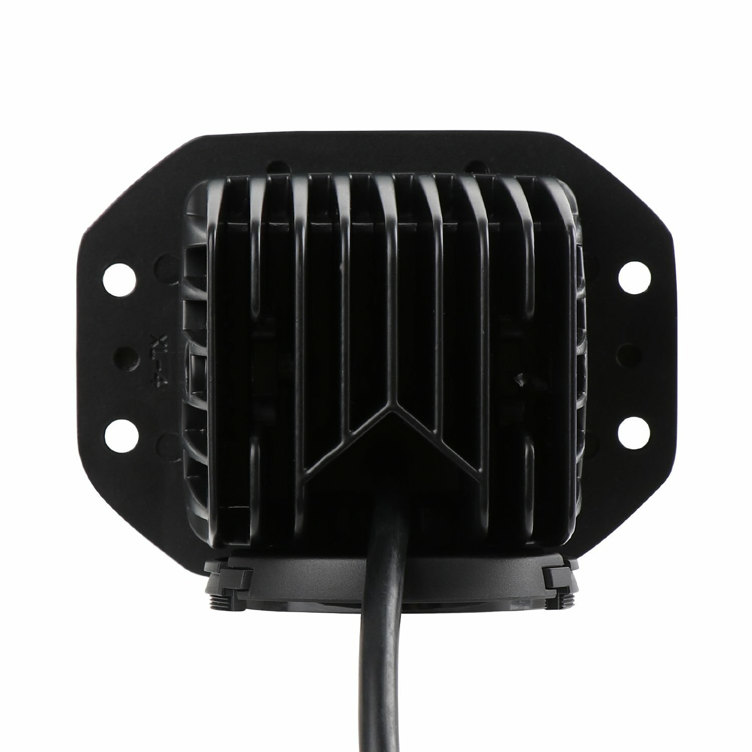 2x 5″ Flush Mount 160W LED Work Light Bar Rear Bumper Reverse 4-Row Spot Driving
