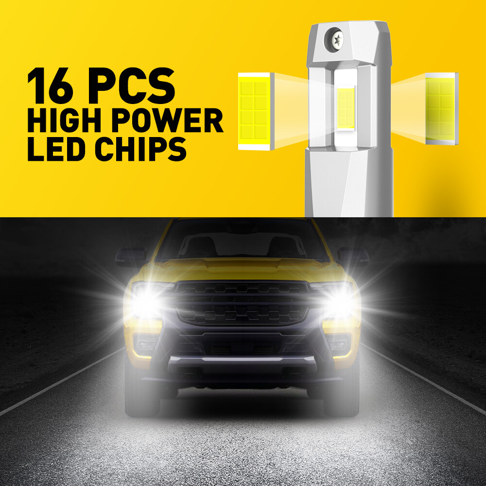 H11 LED Headlight Super Bulbs Bright 6500K White 330000LM HIGH/LOW BEAM 1-10Set