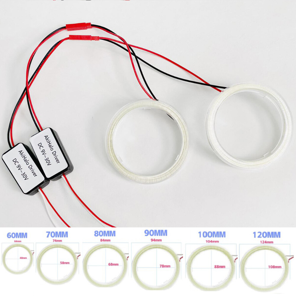 Waterproof LED COB Halo Rings Angel Eyes for DRL Can-am Renegade off-road SUVs