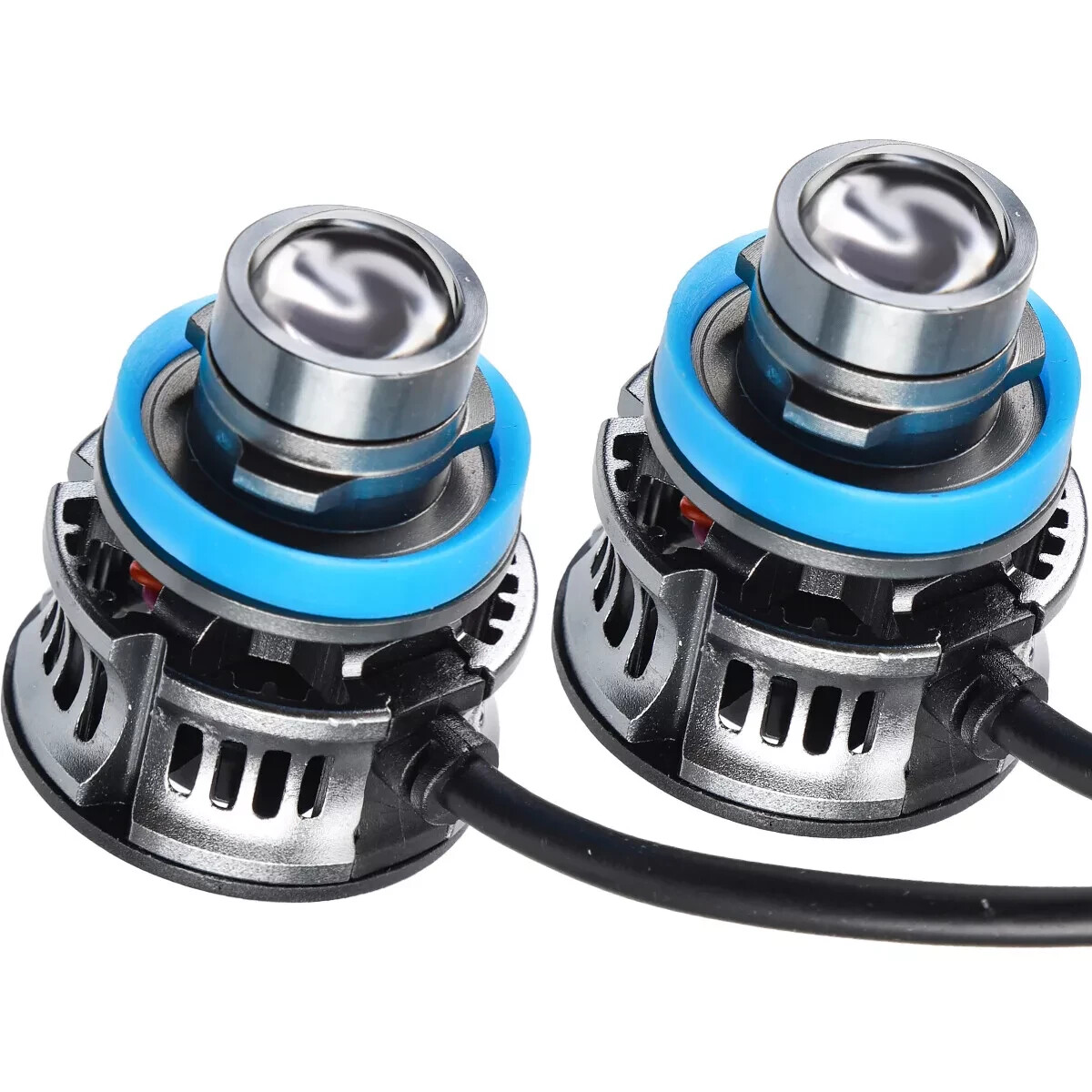 2PCS 9005 HB3 LED Laser Headlights Bulb White Projector Auto Fog Light 6000K 26W