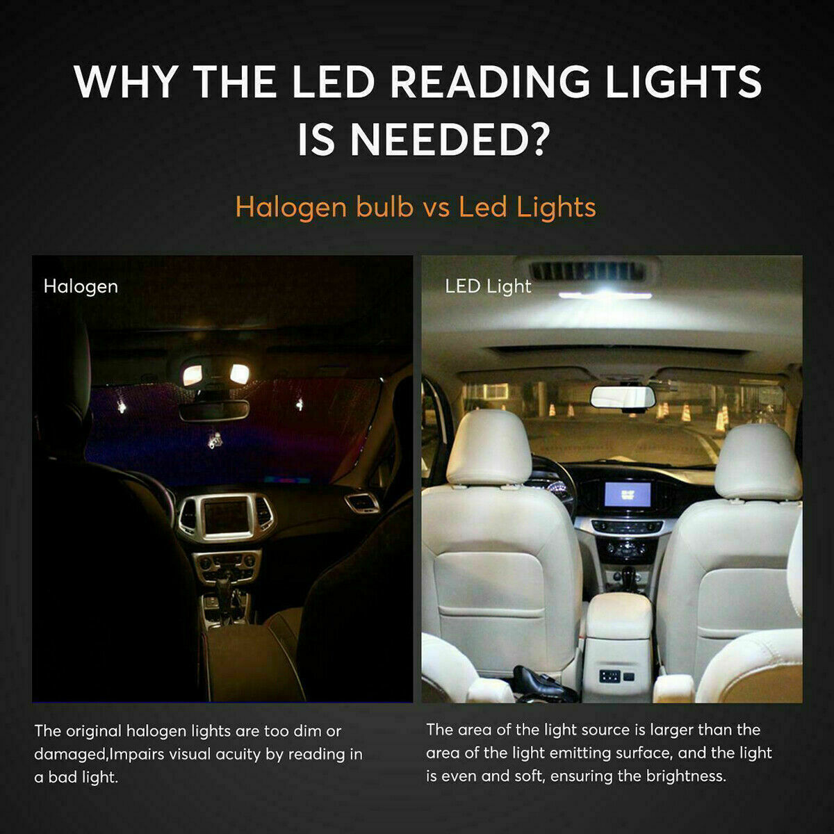 28Pcs Car Interior LED Light For Dome Map License Plate Lamp Bulbs Accessories