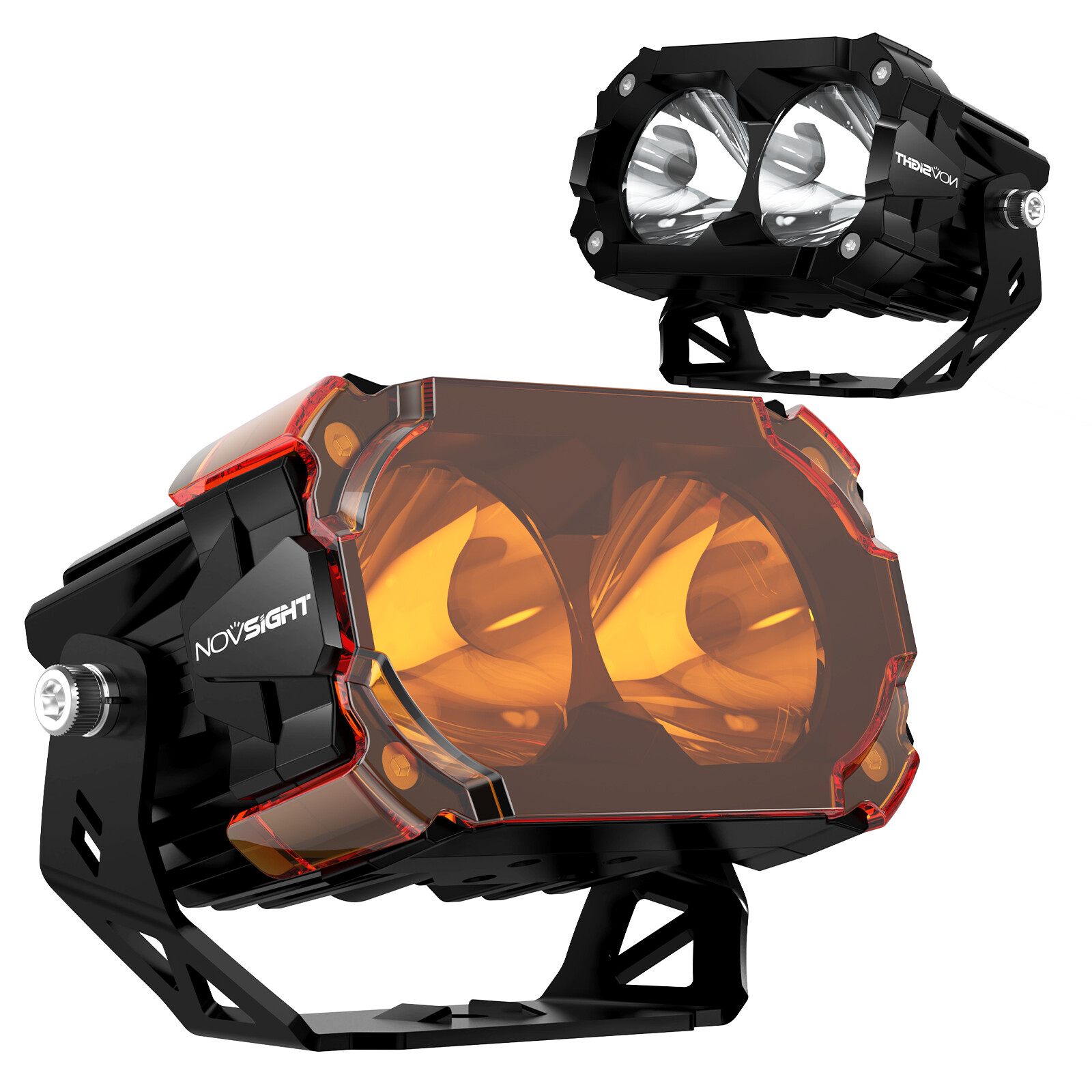 NOVSIGHT Cyber Series LED Pods Lights 4.5 Inch Waterproof Off Road Work Lights
