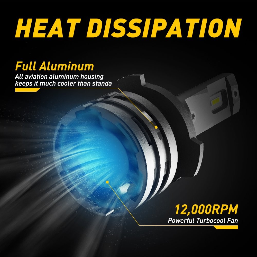 9012 HIR2 LED Headlight Bulbs High Kit Low Beam 6000K Super Bright White 2/4x