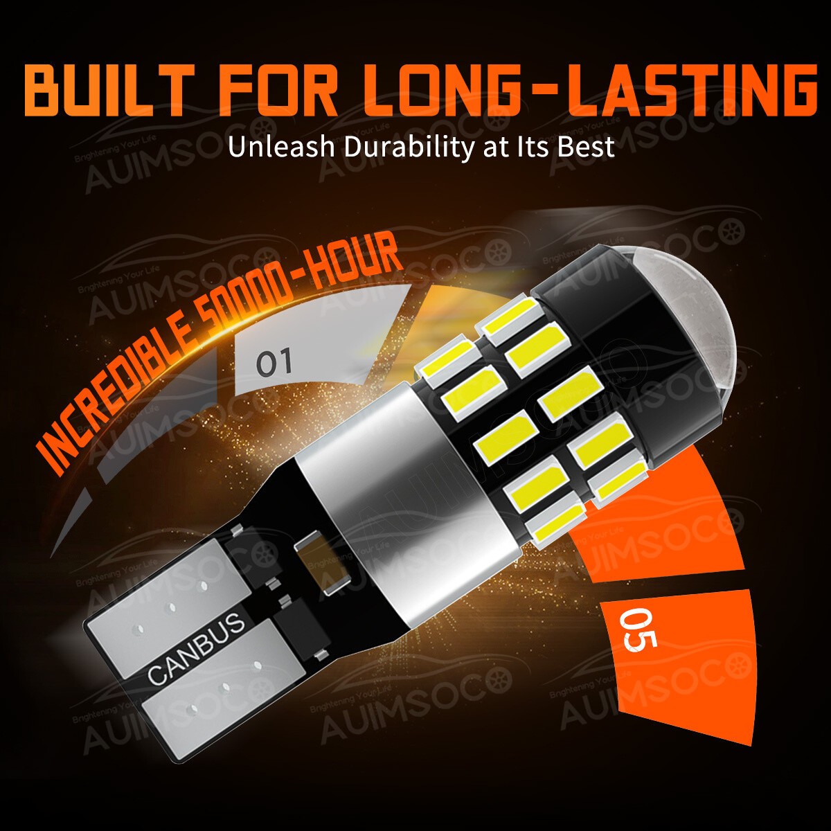 Pure White LED Inner Tail Light Bulbs Super Bright 2825 168 192 194 175 2821 T10