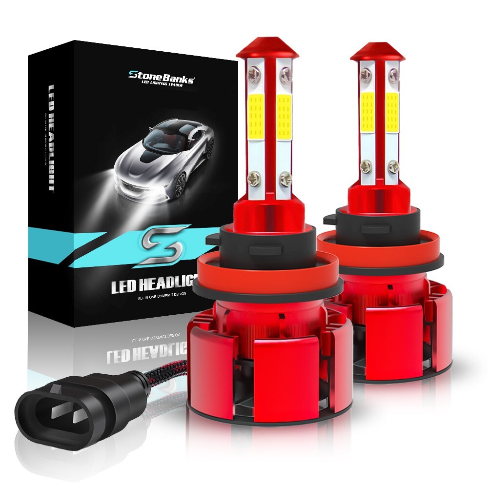 H11 LED Headlight Super Bright Bulbs Kit 8000K White 330000LM High/Low Beam
