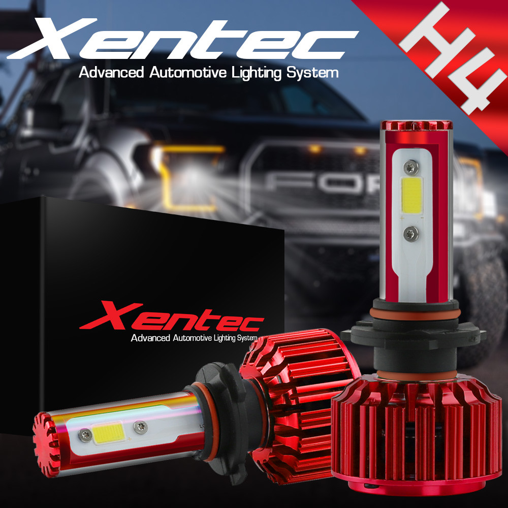 New LED CSP Kit Headlight Hi/Lo H4 HB2 9003 6000K 80W 8000LM Whilte Bulbs Pair