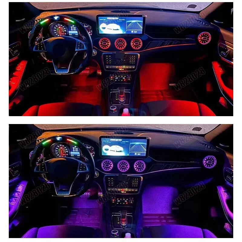 LED Air Vent Ambient Light APP For Mercedes Benz W117 CLA180 CLA200 CLA250 CLA45