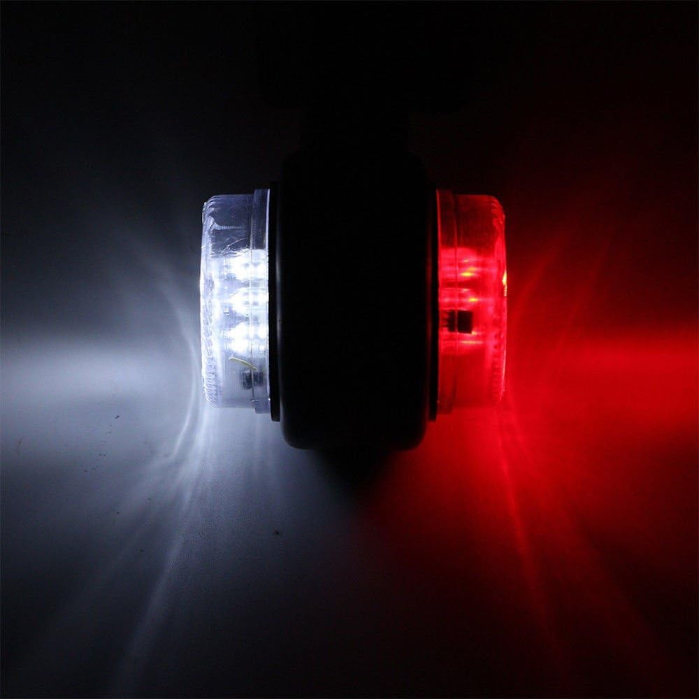2×8-Led Side Marker Lights Stalk Outline CARAVAN Lamp Trailer Truck 12/24V