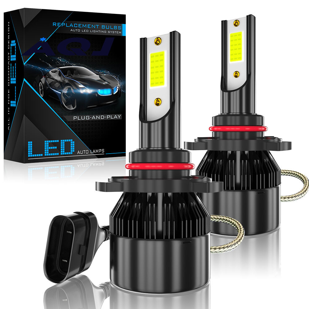 9005+9006 Combo LED Headlight 240W 60000LM High/Low Beam 8000K White 4 Bulbs Kit