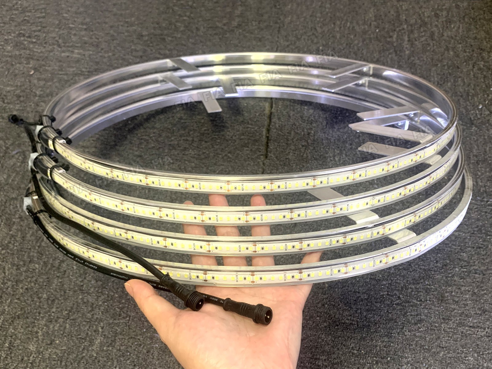 2/3/4/5 Row High-density Pure White 15.5“ ~ 17.5“ LED Truck Wheel Rim Lights