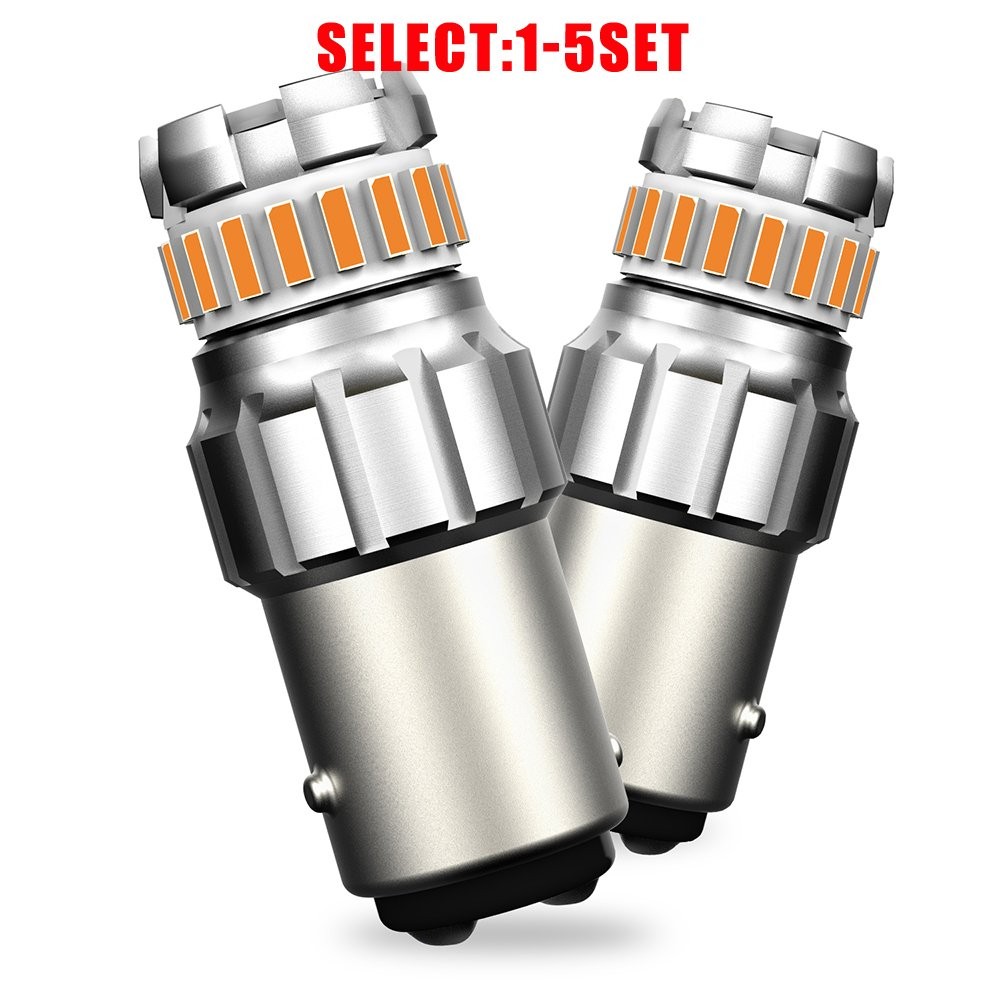 3000K Amber Yellow AUTOONE 1157 7528 LED Back Up Reverse Tail Light Bulbs 2-10X