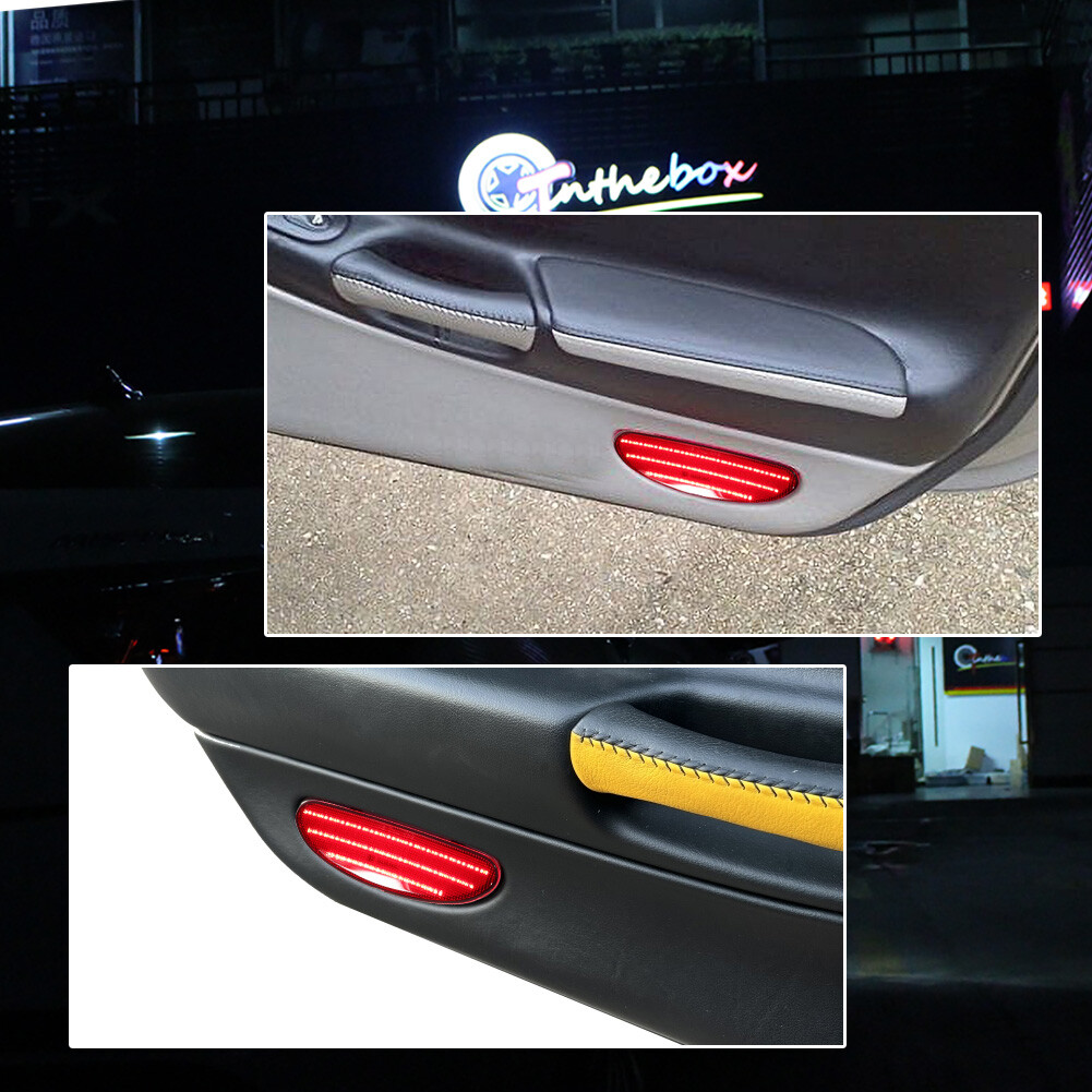 Fit Chevrolet Corvette C5 1997-2004 Inner Red LED Door Panel Reflector 10295148