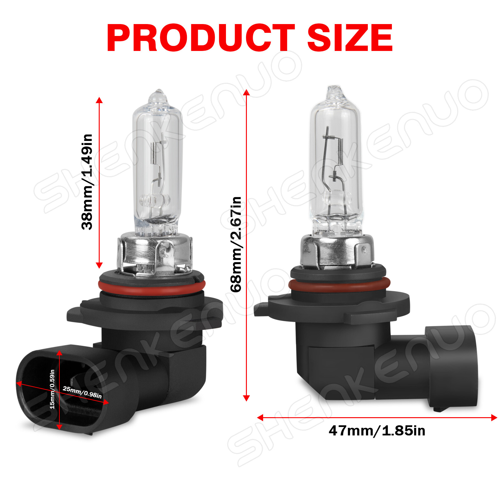 Combo H11 + 9005-HB3 3500K 55w Halogen Headlight Light Bulb Hi/Lo Beam