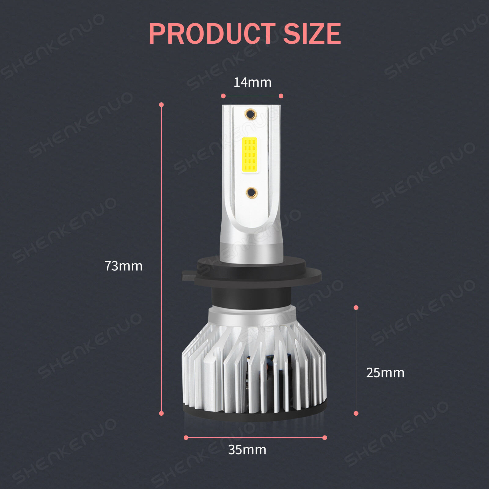 For Yamaha YZF-R6 2003-2015 YZF-R1 2007-2014 H7 LED Headlight Bulbs 6000K White