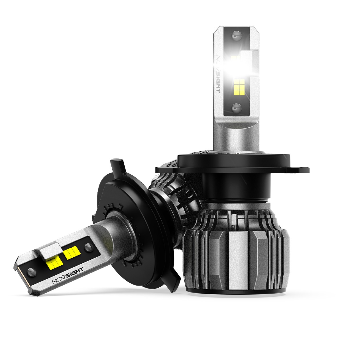 NOVSIGHT H7 LED Headlight Bulbs 13000LM Super Bright 6500K White Hi Lo Beam 2PCS