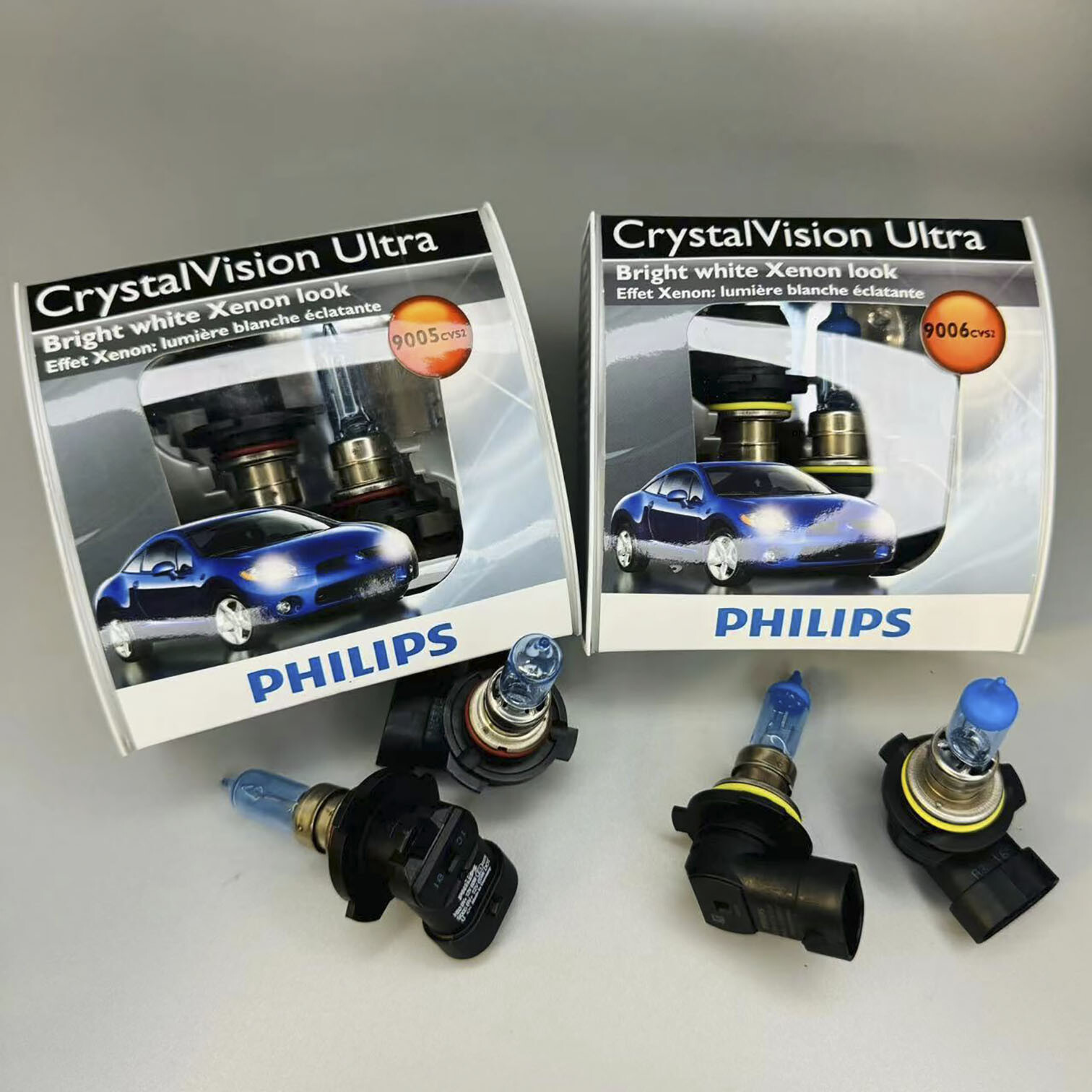 PHILIPS 9005 9006 CrystalVision Ultra Headlight Bulb For BMW Cadillac Dodge Ford