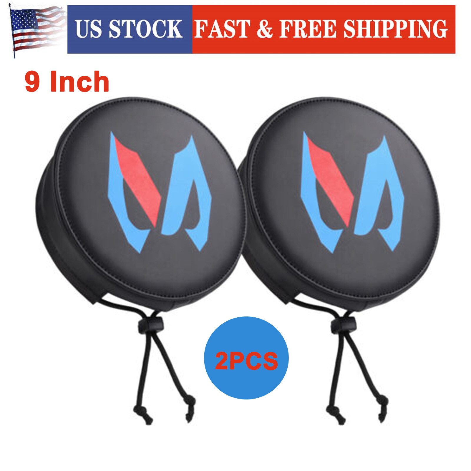 9″ Round LED Pod Covers Protective Dust Proof CapsFor Truck Jeep Off Road Light