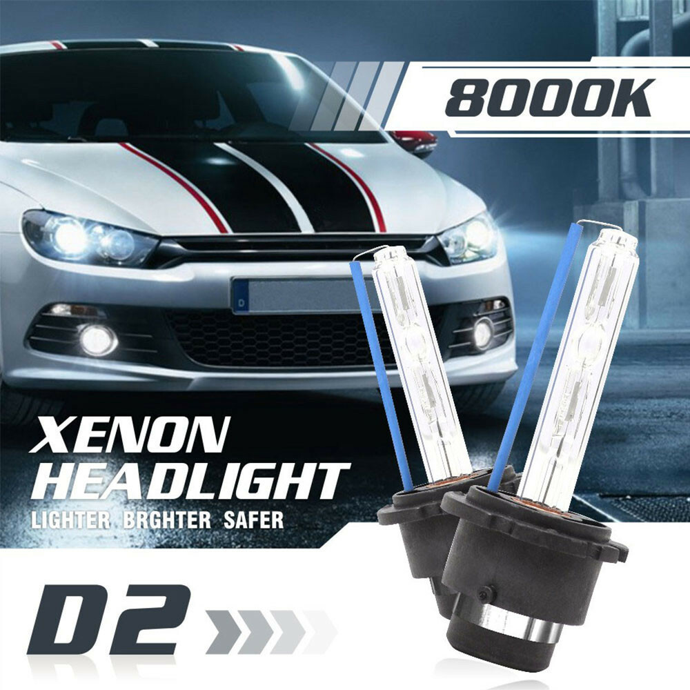 8000K Ice Blue D2S D2R D2C HID Xenon Bulbs Factory OEM Replacement Headlight Kit