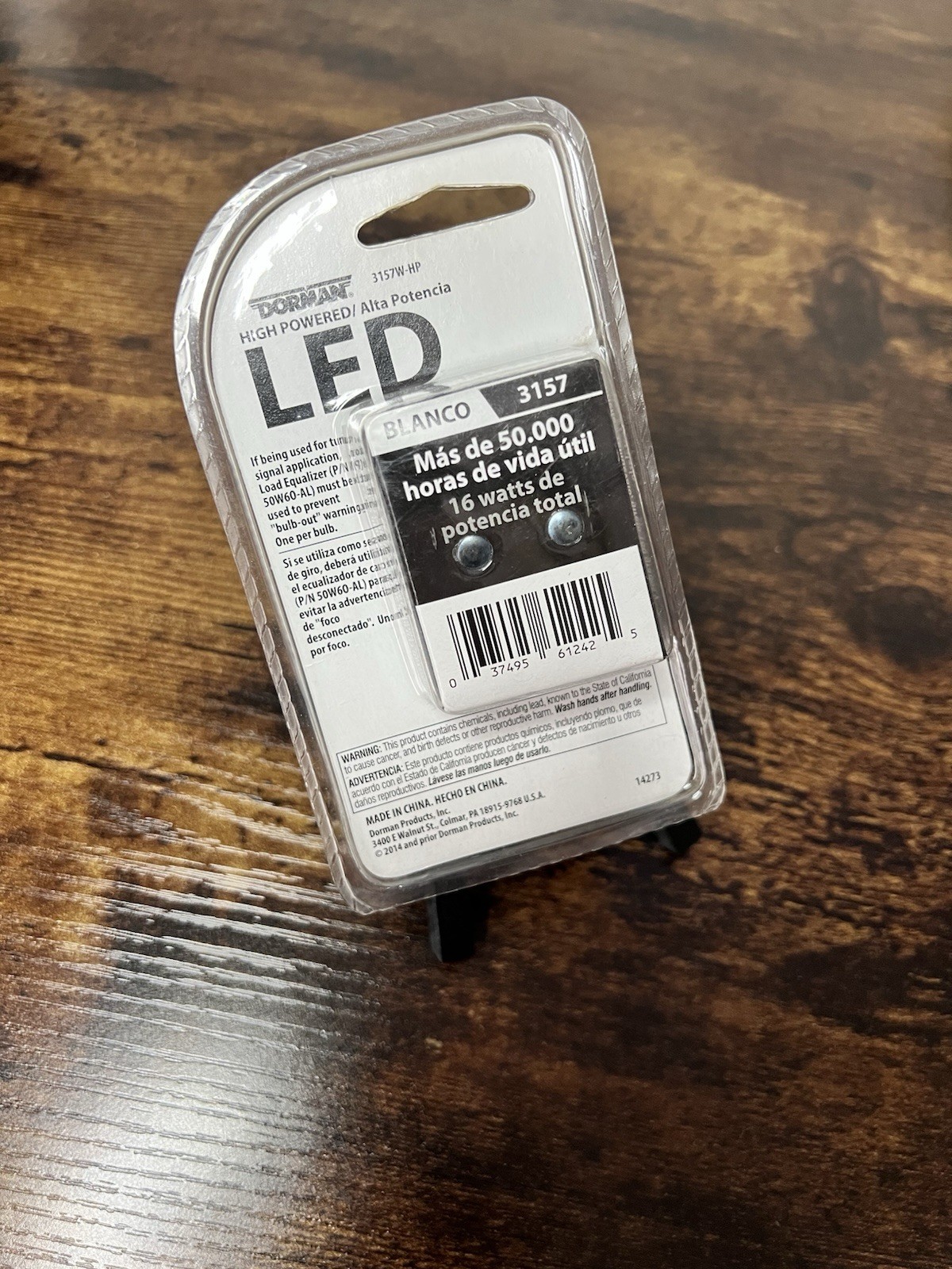 Dorman 1157W-HP High-Powered 16W LED Tail Light Bulb 50,000+ Hour Lifetime NEW