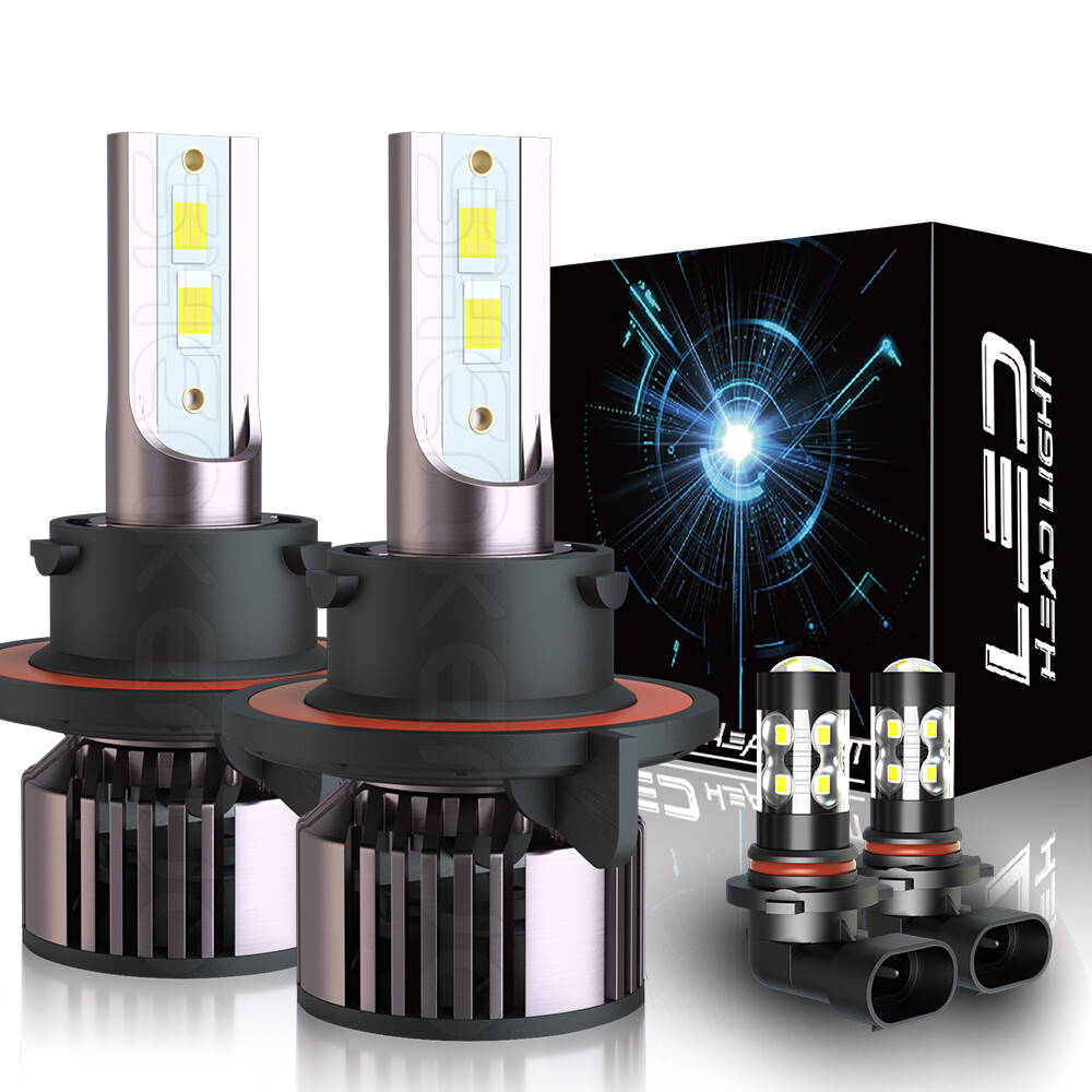 For Chrysler Aspen 2007-2009 Combo 9008 H13 9145 LED Headlights Fog Light Bulbs