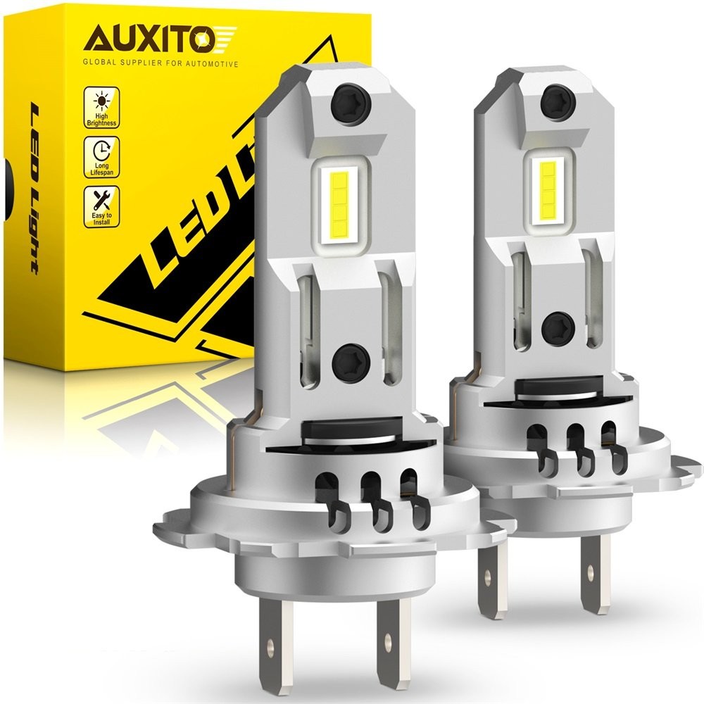 AUXITO H7 LED Headlight Bulbs High/Low Beam 6500K Bright White Wireless Canbus Y