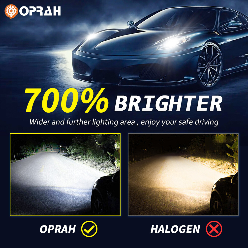 H11/H8/H9 9005/HB3 Fog Light Bulbs Combo Super Bright 120,000LM 6500K Cool White