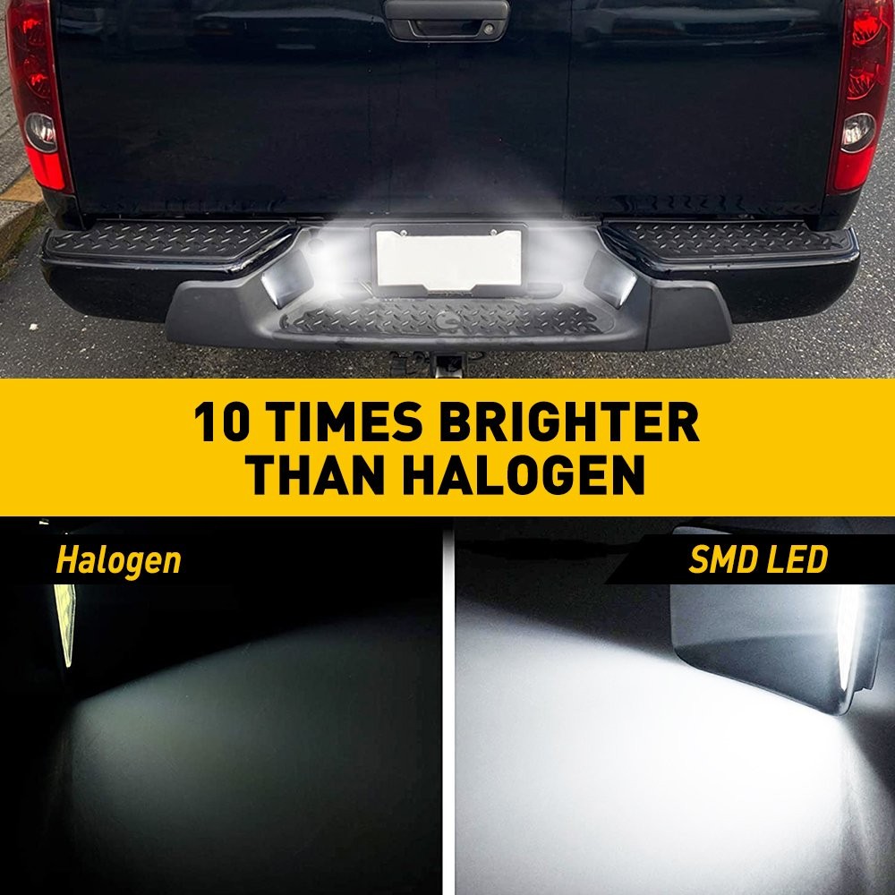 For 2004-2012 GMC Canyon White LED License Plate 1000LM Lights 5500K Replace Kit
