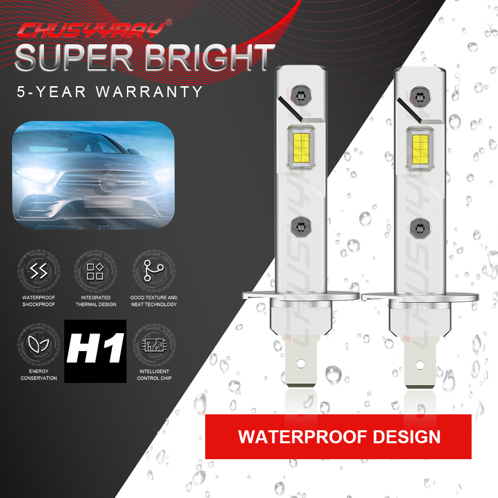 2Pcs NEW CSP LED Headlight Bulbs Super power combo For BMW E30 E34 E24 E36 E38