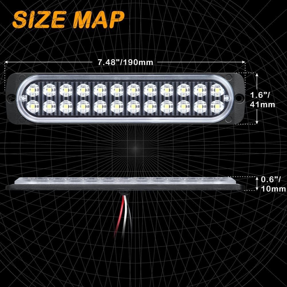 High Visibility 7.5-Inch LED Reverse Lights – Aluminum Housing, Water-Resistant