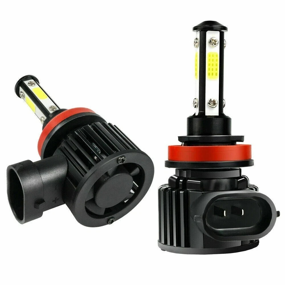 4-Sides H11/H9/H8 LED Headlight High/Low Beam Bulbs Super Bright 6500K 3600000LM