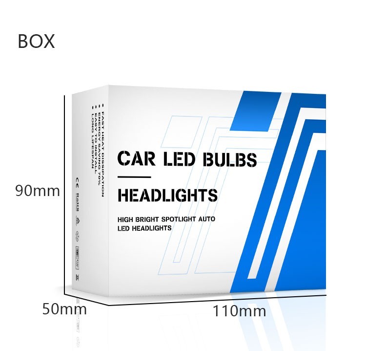 12V 62W Car Headlights Car Lighting 16000 Lumens 360 Degree Beam Angle