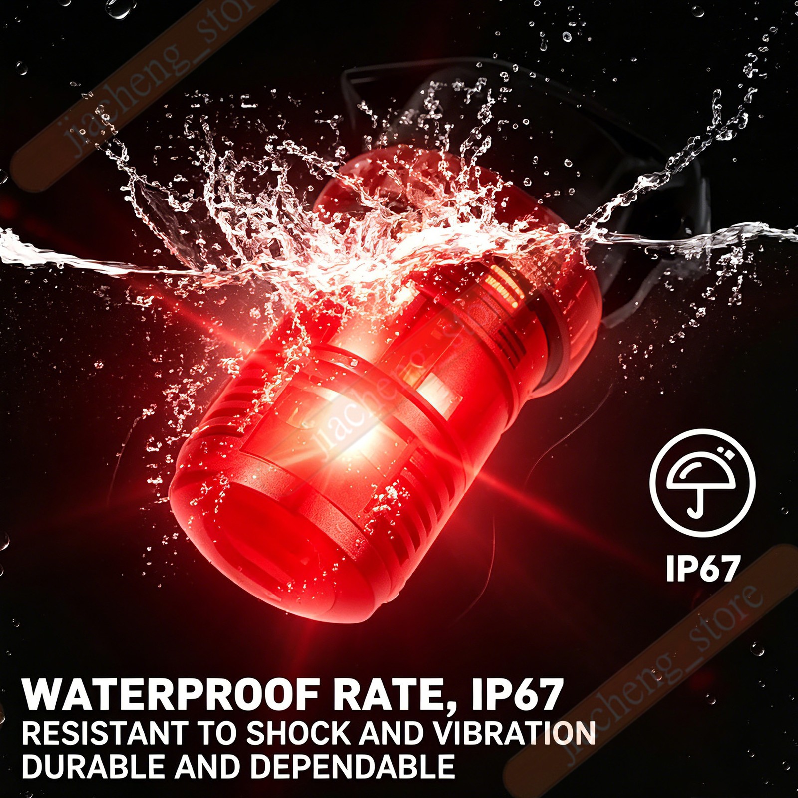1PCS NEW RED 30LED Rotating Strobe Light Rooftop Flash Beacon Emergency Warning