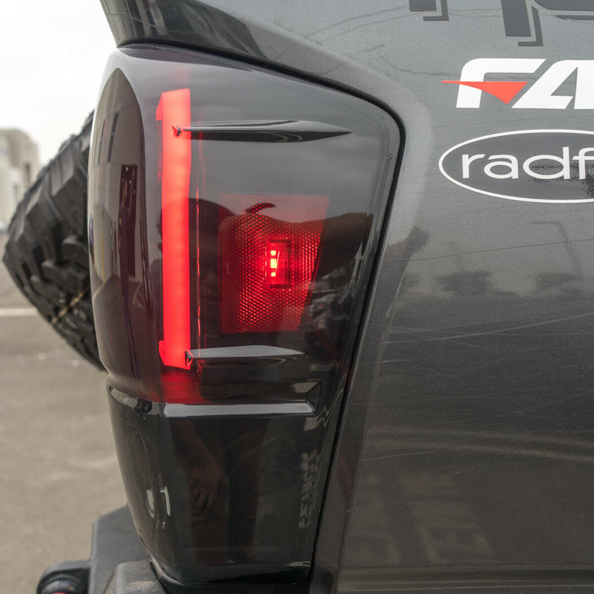 For 2016-2023 Toyota Tacoma Pickup Tail lights LED DRL Brake Lamp Smoke Lens