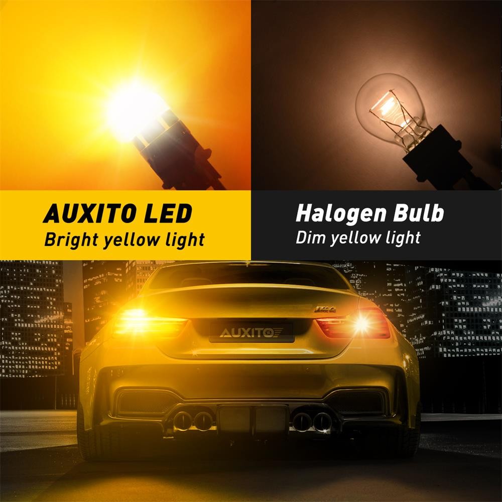 AUXITO 7443 3156 3157 LED Turn Signal Light Bulbs CANBUS Anti Hyper Flash Amber