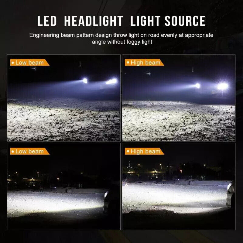 9004 HB1 LED Headlight Kit 120W 20000LM High Low Dual Beam Bulbs 6000K White