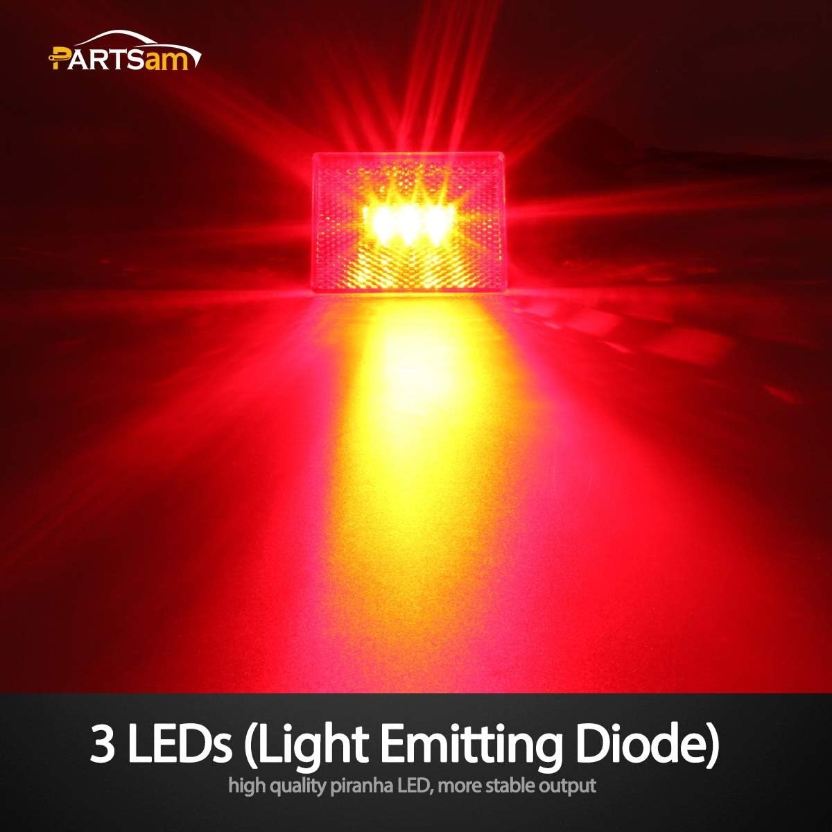 Durable LED Clearance & Side Marker Lights – Amber/Red for Trailers & Trucks