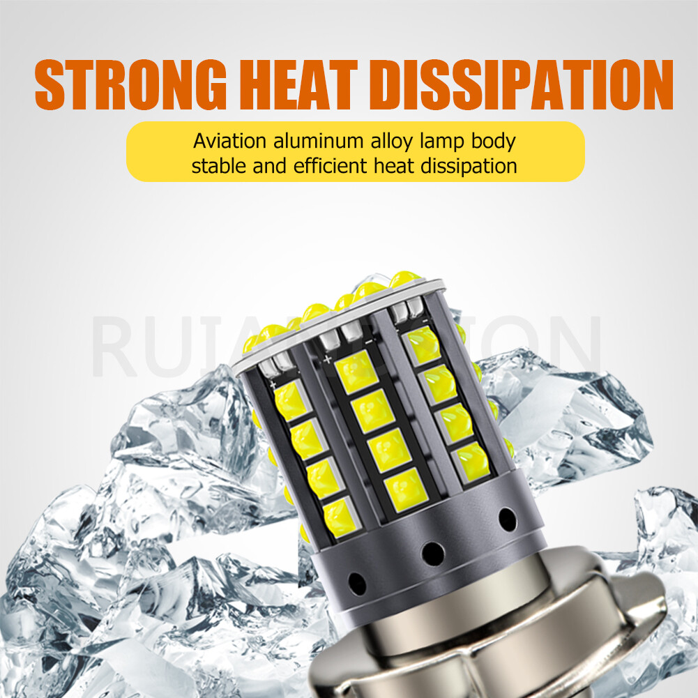 1PC P26S 44SMD LED Light For Motorcycle Headlight Bulb DRL Car Lamp White 10-80V